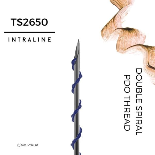 INTRALINE® PDO Threads TS2650- Double Spiral 26G 50/70mm 7-0,6-0